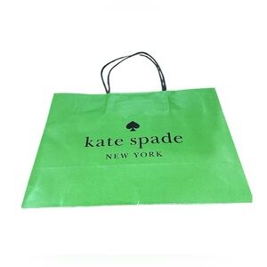 Kate Spade New York Green Paper Shopping Gift Bag Small Size
